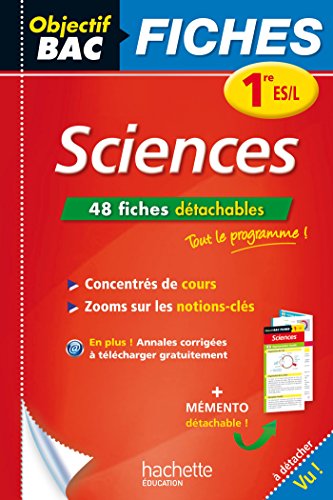 Objectif Bac Fiches Détachables Sciences 1ère Es/L