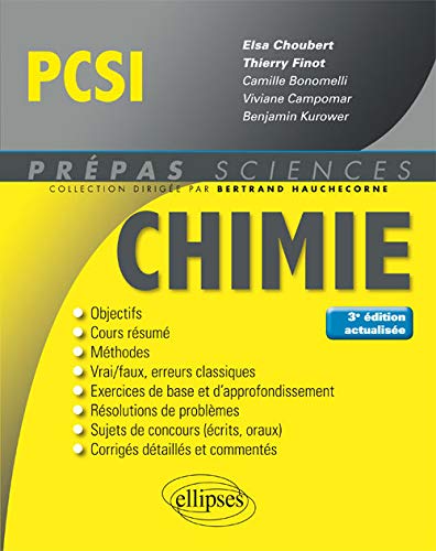 Chimie PCSI - 3e édition actualisée