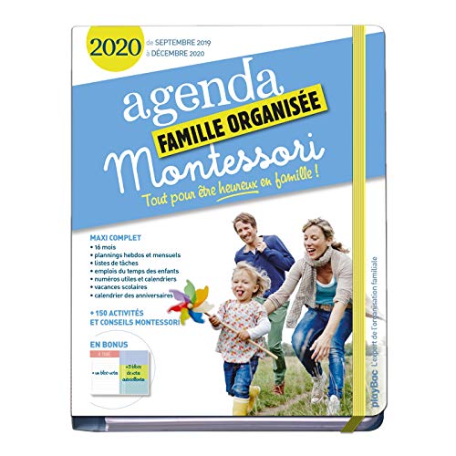 Agenda Montessori de la famille organisée 2020 : S'organiser n'a jamais été aussi simple !(de septembre 2019 à décembre 2020)