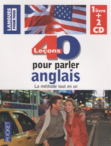 COFFRET 40 LECONS PARLER L'ANGLAIS LIVRE + 2CD (ancienne édition)