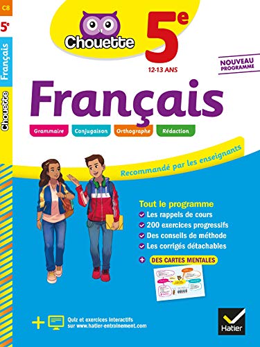 Français 5e: cahier d'entraînement et de révision