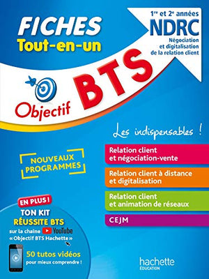 Objectif BTS Fiches Tout-en-un BTS NDRC