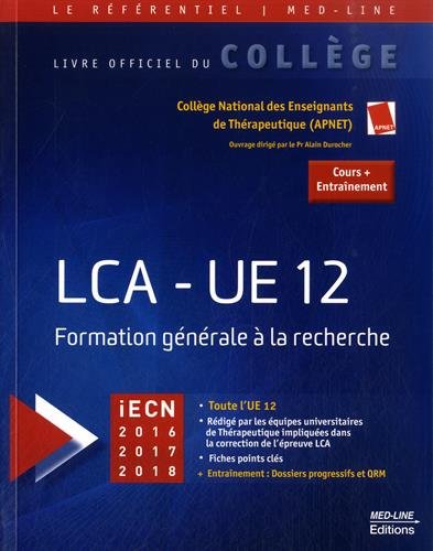 LCA-UE 12: Formation générale à la recherche