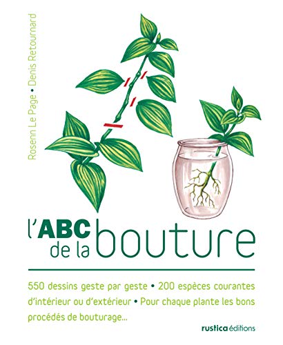 L'ABC de la bouture: 550 dessins geste par geste - 200 espèces courantes d'intérieur ou d'extérieur - Pour chaque plantes