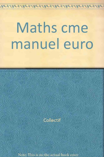 MATHS CME MANUEL EURO