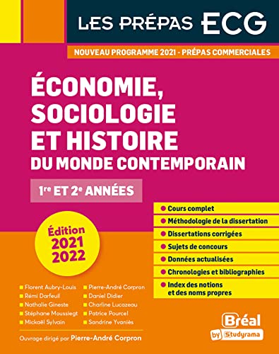 Economie, sociologie et histoire du monde contemporain - Prépas ECG: 1re & 2e années