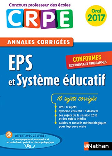Annales CRPE Oral : EPS et Système éducatif