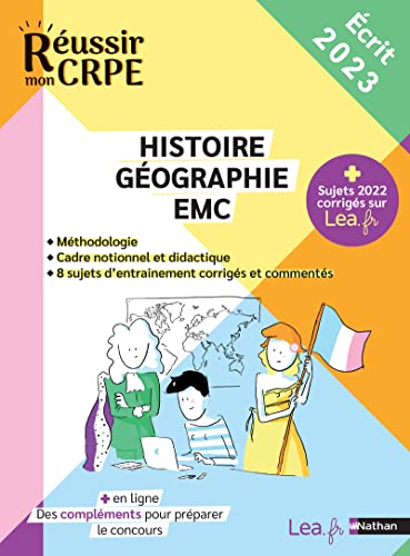 Réussir mon CRPE - Histoire/Géographie/EMC épreuve écrite d'application 2023 - M1 M2 - Compléments en ligne - Professeur des écoles