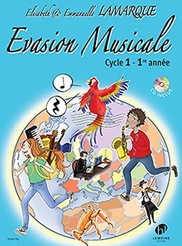 Evasion Musicale 1ere Année Livre de l'élève Formation musicale + CD