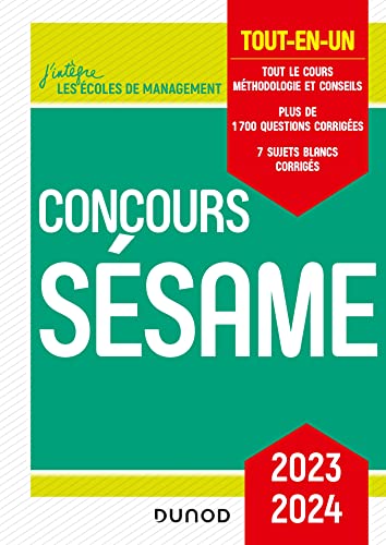 Concours Sésame 2023-2024: Tout-en-un (2023-2024)