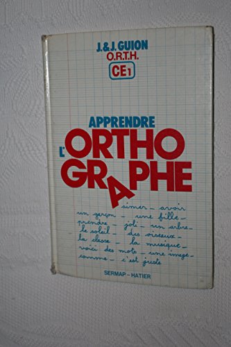 Orthographe CE1