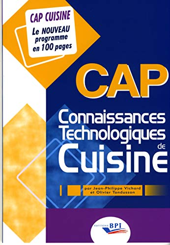CAP Connaissances Technologiques de Cuisine