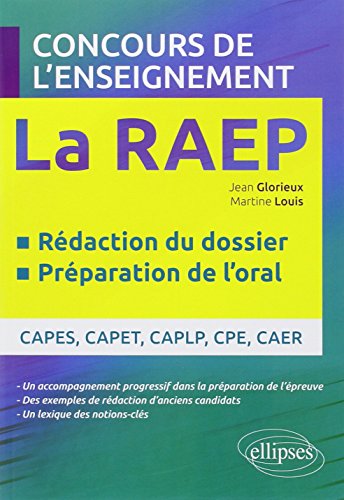 La Reconnaissance des Acquis de l'Enseignement Professionnel (RAEP) Concours de l'Enseignement Rédaction du Dossier Préparation de l'Oral