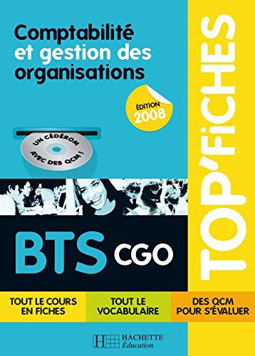 TOP'Fiches Comptabilité et gestion des organisations BTS CGO: Avec CD