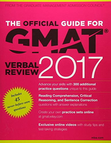 the official guide for gmat verbal review 2017