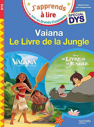 DIsney - Vaiana / Le livre de la jungle Spécial DYS (dyslexie)