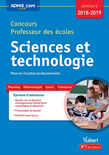 Concours Professeur des écoles - Sciences et technologie - Mise en situation professionnelle: Concours CRPE 2018-2019