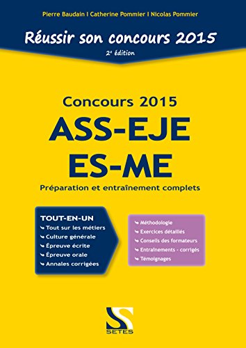 Réussir son concours ASS - EJE - ES - ME 2015