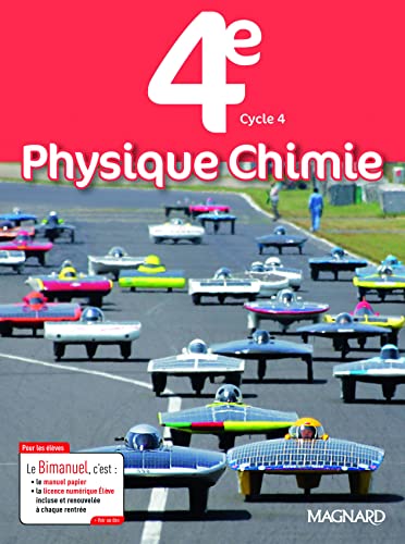 Physique-Chimie 4e (2017) - Bimanuel: Bimanuel Magnard : le manuel papier + la licence numérique Elève incluse.