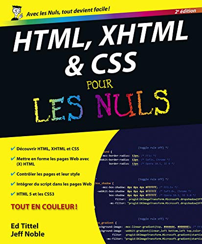 HTML, XHTML et CSS pour les nuls