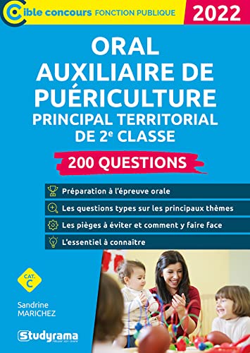 ORAL AUXILIAIRE DE PUÉRICULTURE PRINCIPAL TERRITORIAL DE 2E CLASSE 2022: 200 Questions