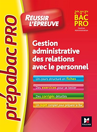PREPABAC Pro - Gestion administrative des relations avec le personnel - G.A - N°3