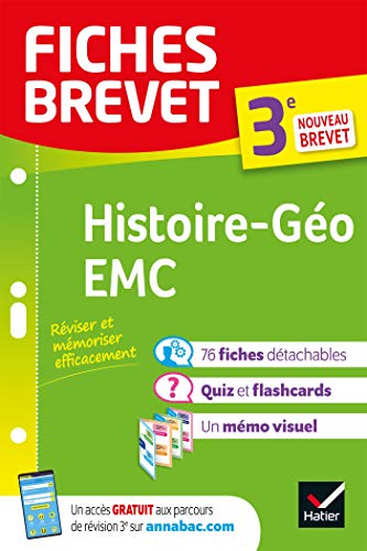 Fiches brevet Histoire-Géographie EMC 3e - Brevet 2023: fiches de révision & quiz