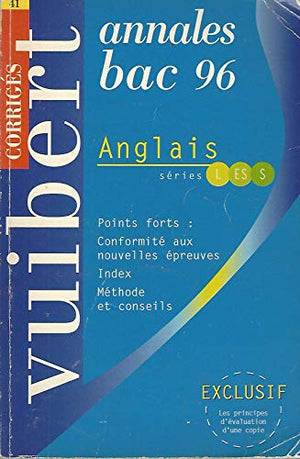 Annales baccalauréat 1996 / anglais / series l, es, s