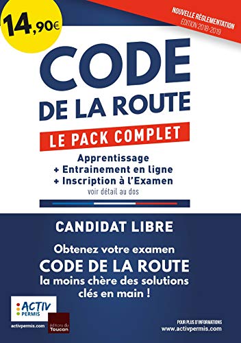 Code de la route 2019 - Le pack complet: Apprentissage, Entrainement, Inscription