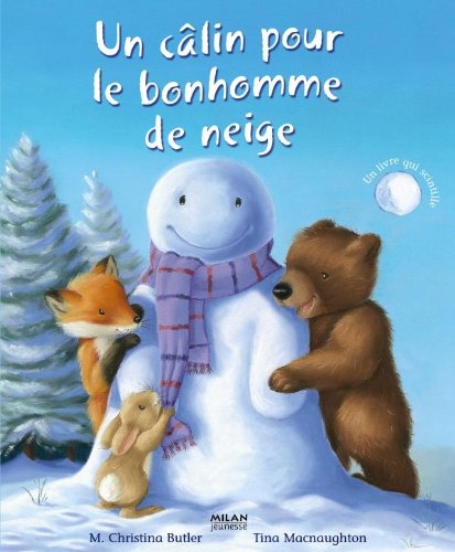 Un câlin pour le bonhomme de neige