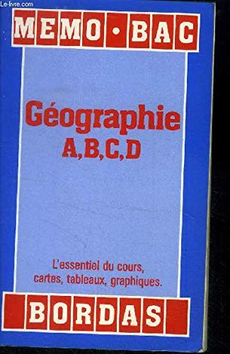 MEMO/15 GEOGRAPHIE ABCD (Ancienne Edition)