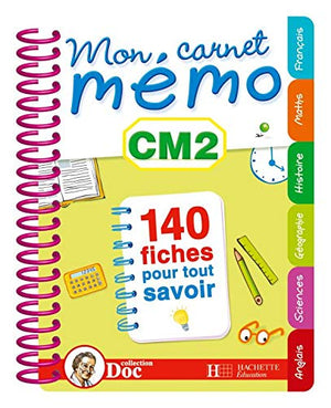 Mon carnet mémo CM2