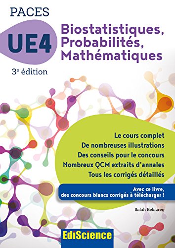 Biostatistiques, probabilités, mathématiques-UE 4