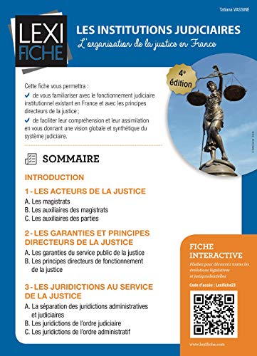 Les institutions judiciaires: L'organisation de la justice en France