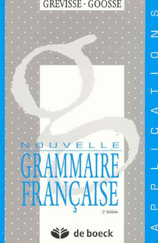 Nouvelle Grammaire française : Application