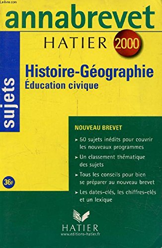 Histoire-géographie, éducation civique