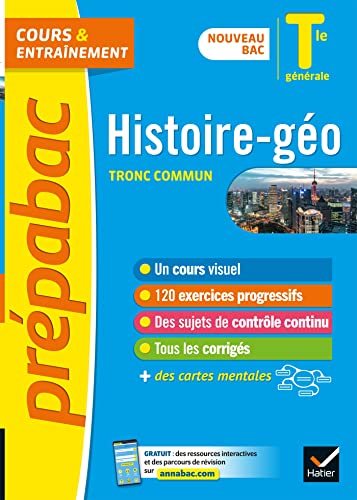 Prépabac Histoire-Géographie Tle générale - Bac 2023: nouveau programme de Terminale