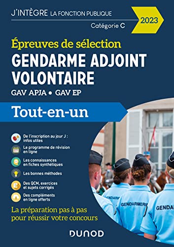 Epreuves de sélection Gendarme adjoint volontaire 2023: GAV APJA - GAV EP (2023)