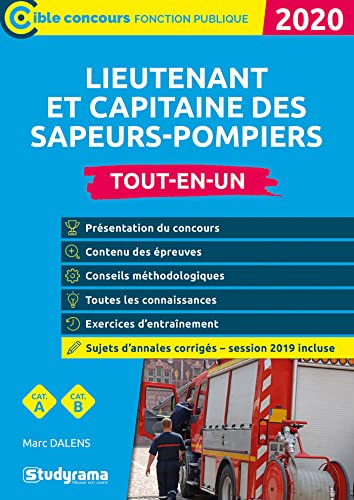 Lieutenant et capitaine des sapeurs-pompiers professionnels 2020