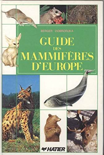 Guide des mammifères d'europe 062097