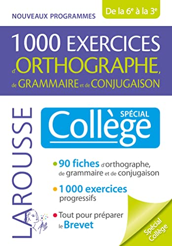 1000 exercices d'orthographe, spécial collège