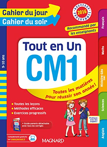 Cahier du jour/Cahier du soir Tout en Un CM1 - Nouveau programme 2016