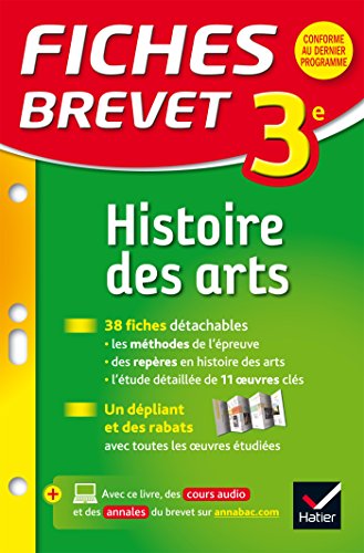 Fiches Brevet Histoire des arts 3e: fiches de révision
