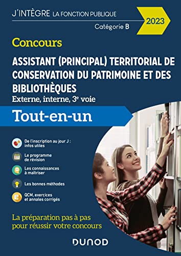 Concours Assistant (principal) territorial de conservation du patrimoine et des bibliothèques - 2023: Tout en un - Concours 2023 (2023)