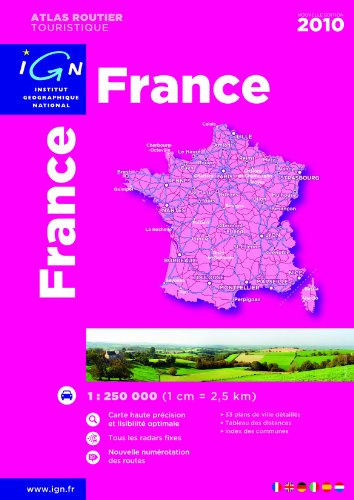 95047 Atlas Routier France 2010 - 1/250.000