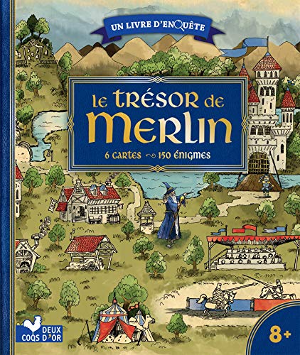 Le trésor de Merlin - livre avec cartes et loupe