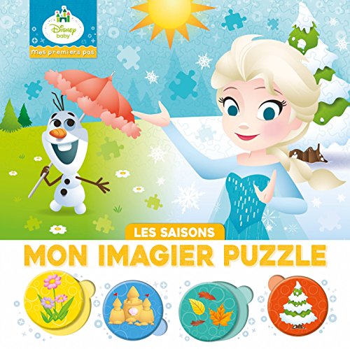 DISNEY BABY - Mes Premiers Pas - Mon Imagier Puzzle - Les saisons: 20 Pièces