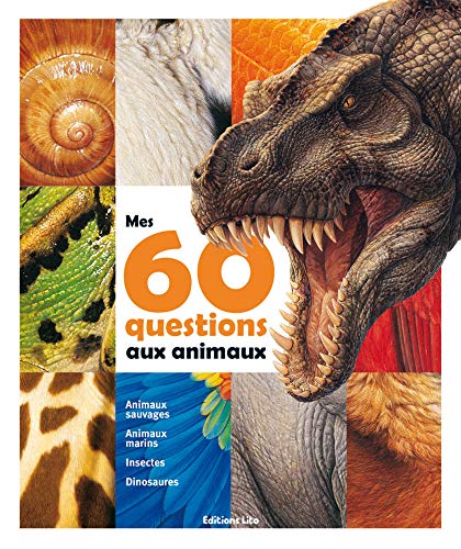 Mes 60 Questions aux Animaux : Documentaire - Dès 7 ans (dinosaure, félin, reptile, mammifère, insecte)