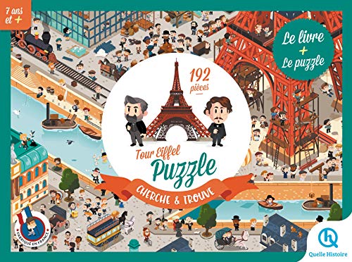 Puzzle Cherche et Trouve - La Tour Eiffel: Le livre + le puzzle 192 pièces