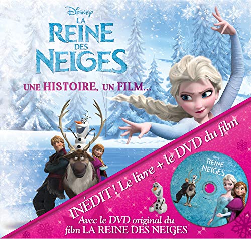 LA REINE DES NEIGES - Une histoire, un film - Livre DVD - Disney